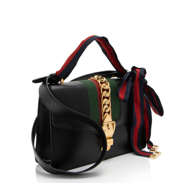 Gucci Leather Sylvie Small Shoulder Bag
