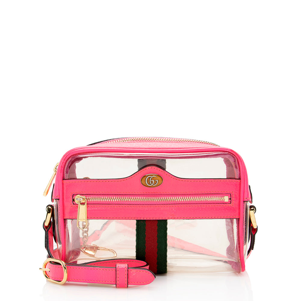 Gucci Leather Transparent Ophidia Mini Shoulder Bag (SHF-20179)