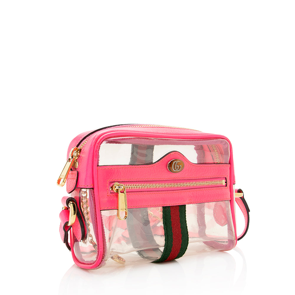 Gucci Leather Transparent Ophidia Mini Shoulder Bag (SHF-20179)