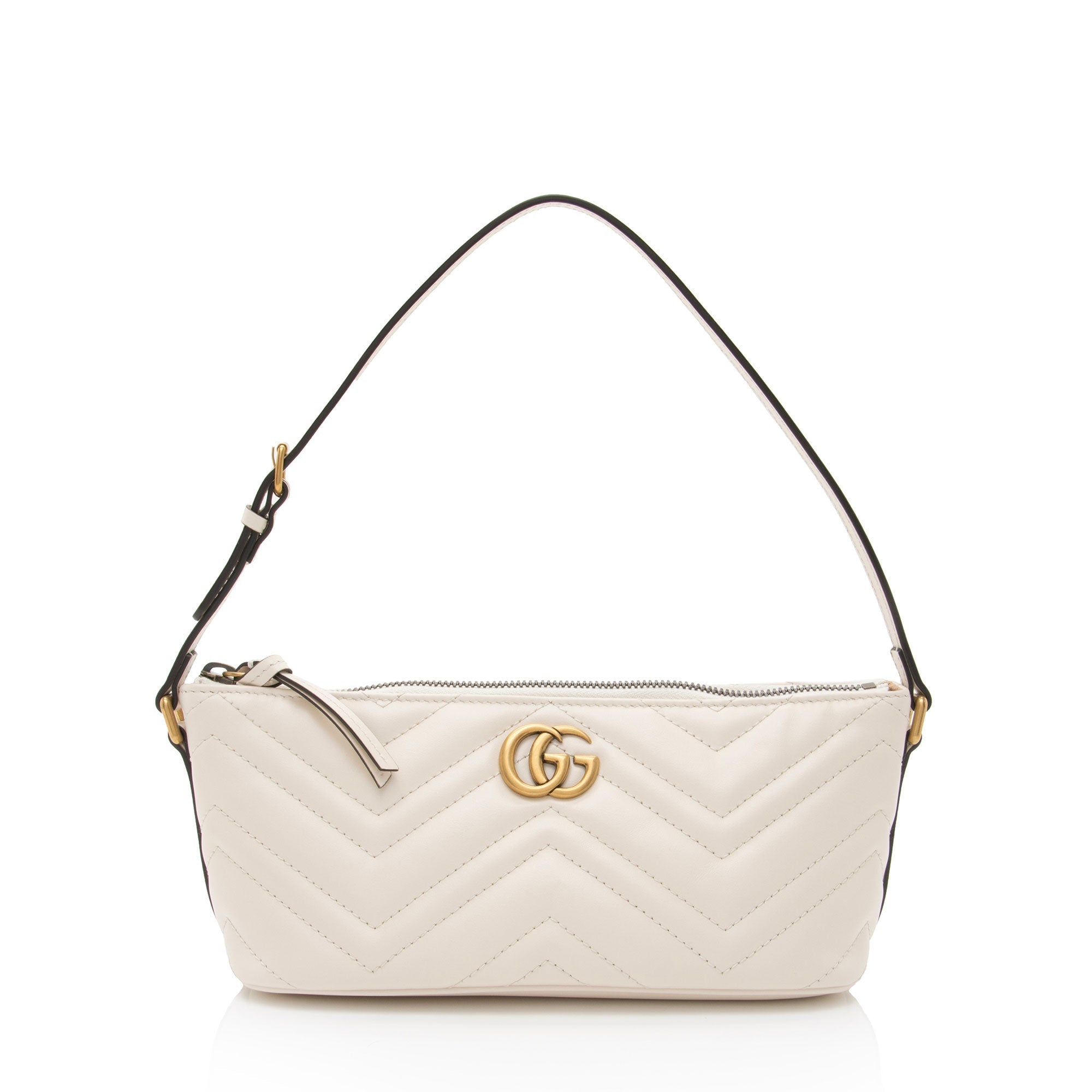 Gucci Matelasse Leather GG Marmont Sling Shoulder Bag (SHF-9zKBOp)