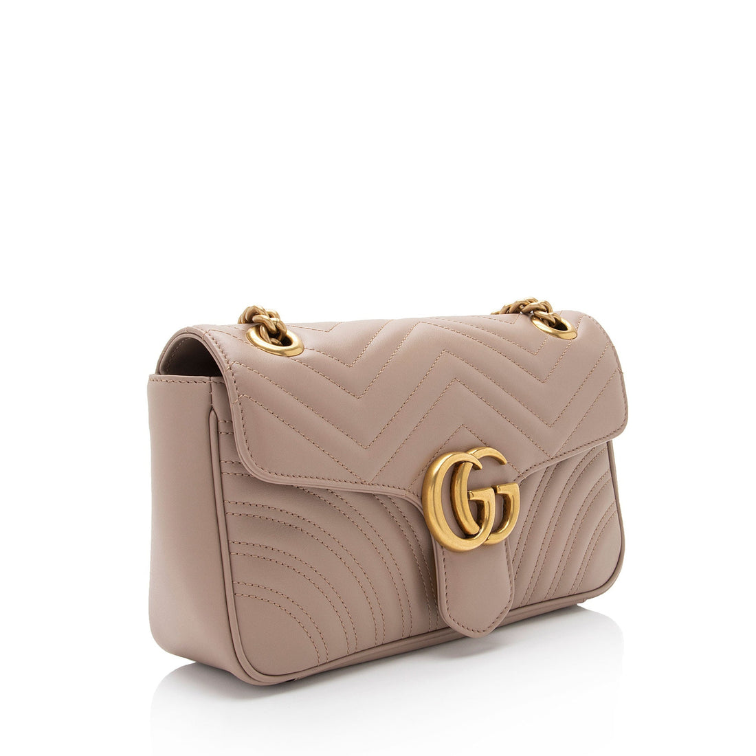 Gucci Matelasse Leather GG Marmont Small Flap Shoulder Bag (SHF-ydhtSa)