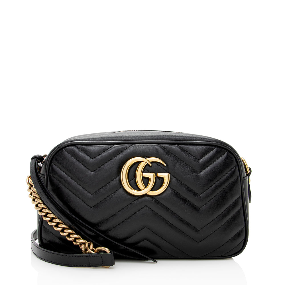 Gucci Matelasse Leather GG Marmont Small Shoulder Bag (SHF-19454)