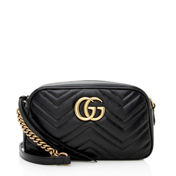 Gucci Matelasse Leather GG Marmont Small Shoulder Bag (SHF-19454)