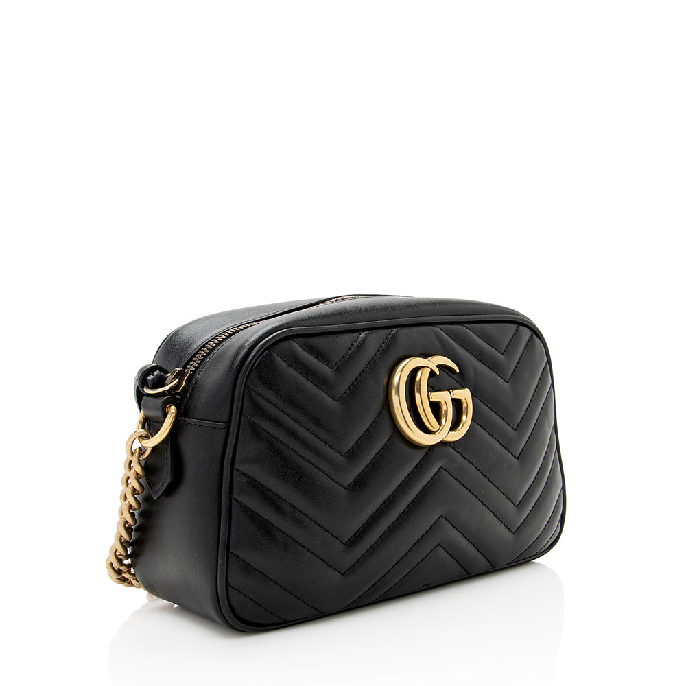 Gucci Matelasse Leather GG Marmont Small Shoulder Bag (SHF-19454)
