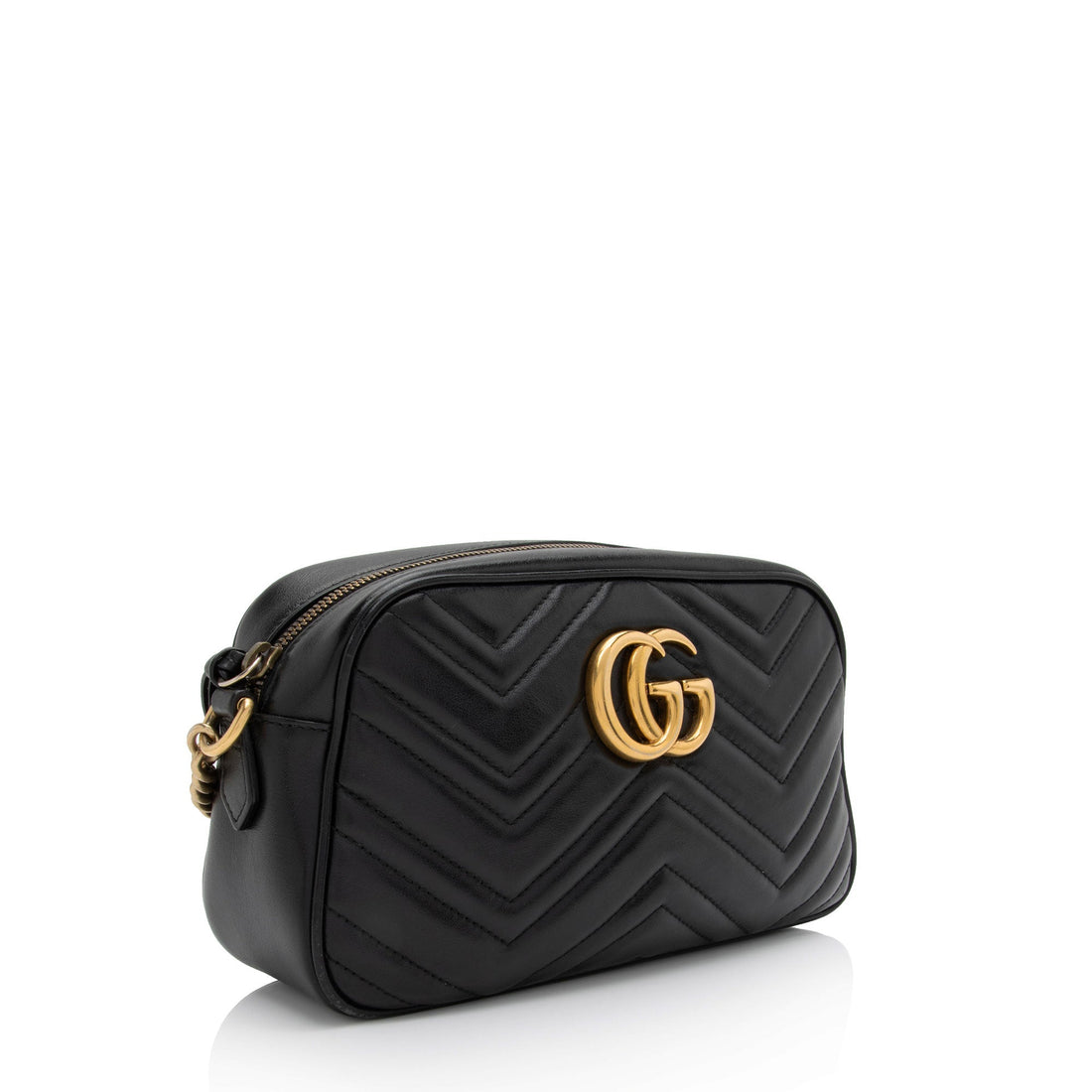 Gucci Matelasse Leather GG Marmont Small Shoulder Bag (SHF-BwQI32)