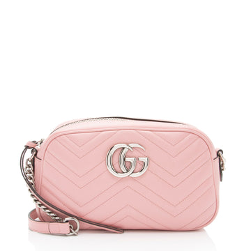 Gucci Matelasse Leather GG Marmont Small Shoulder Bag (SHF-W30FiI)