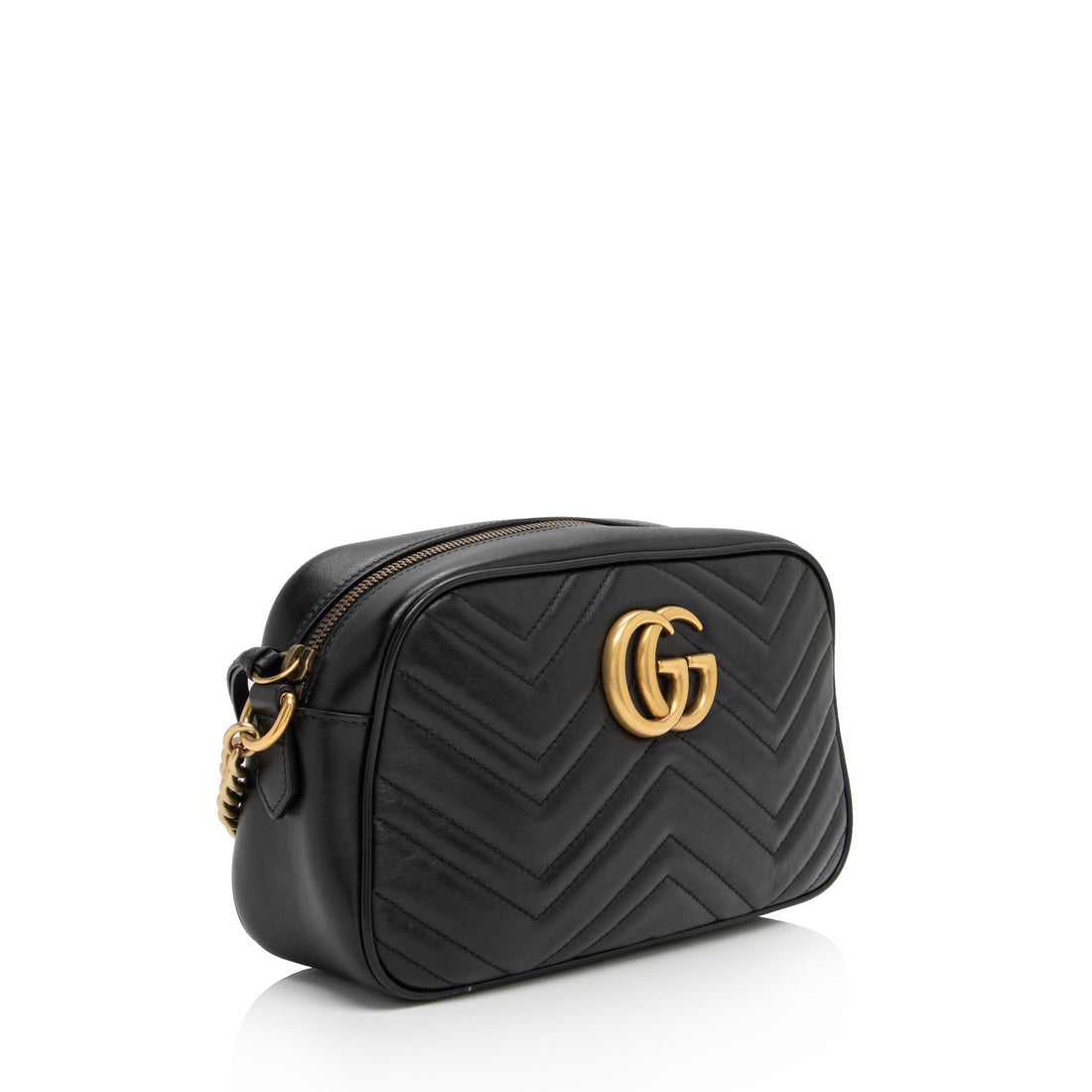 Gucci Matelasse Leather GG Marmont Small Shoulder Bag (SHF-cvEak8)