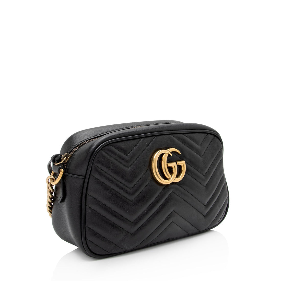 Gucci Matelasse Leather GG Marmont Small Shoulder Bag (SHF-3o6xQ1)