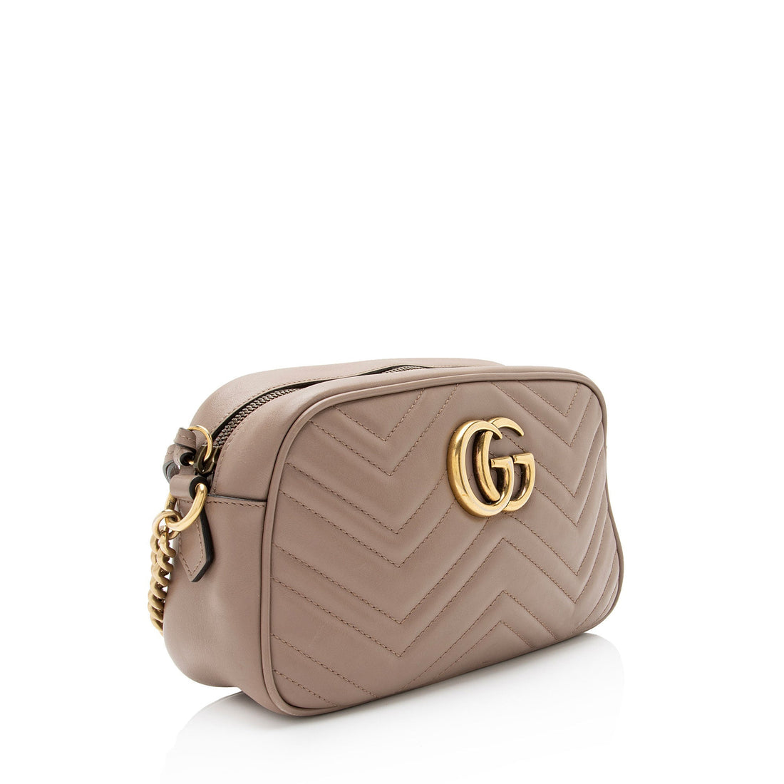 Gucci Matelasse Leather GG Marmont Small Shoulder Bag (SHF-LVfFFC)