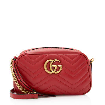 Gucci Matelasse Leather GG Marmont Small Shoulder Bag (SHF-tXCZHO)