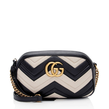 Gucci Matelasse Leather GG Marmont Small Shoulder Bag (SHF-cKg6iD)