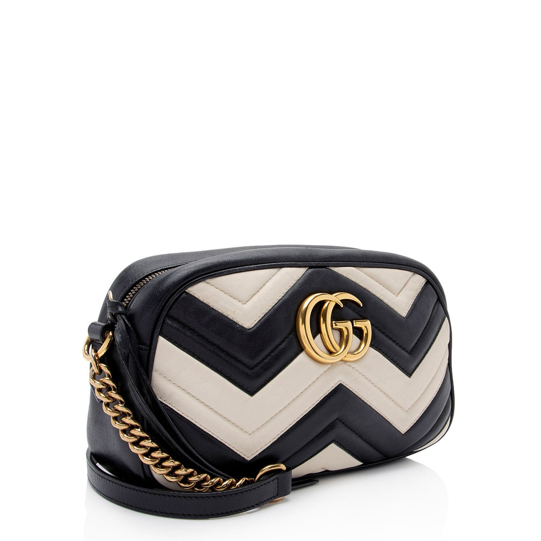 Gucci Matelasse Leather GG Marmont Small Shoulder Bag (SHF-cKg6iD)