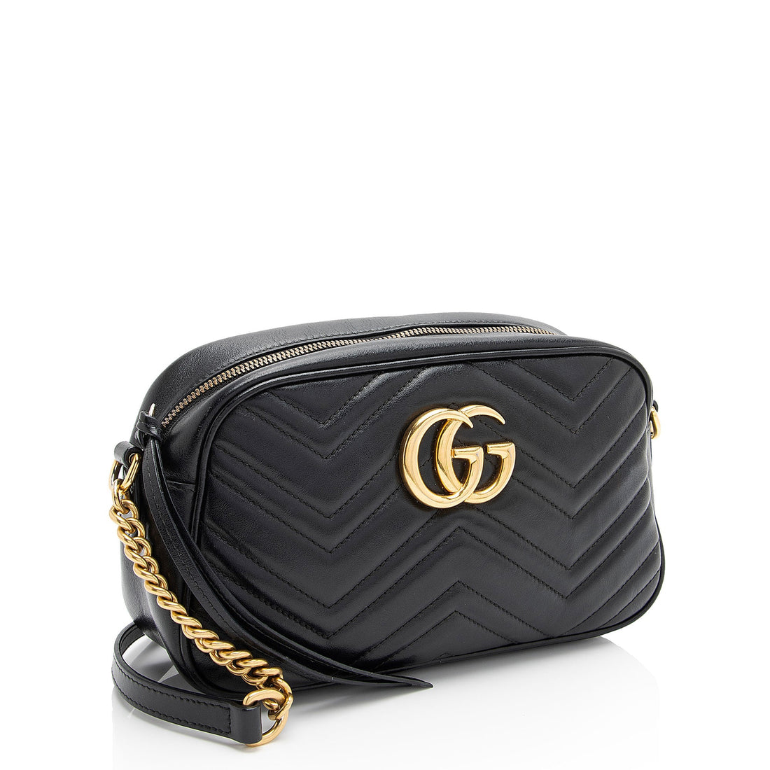 Gucci Matelasse Leather GG Marmont Small Shoulder Bag (SHF-jE5N59)