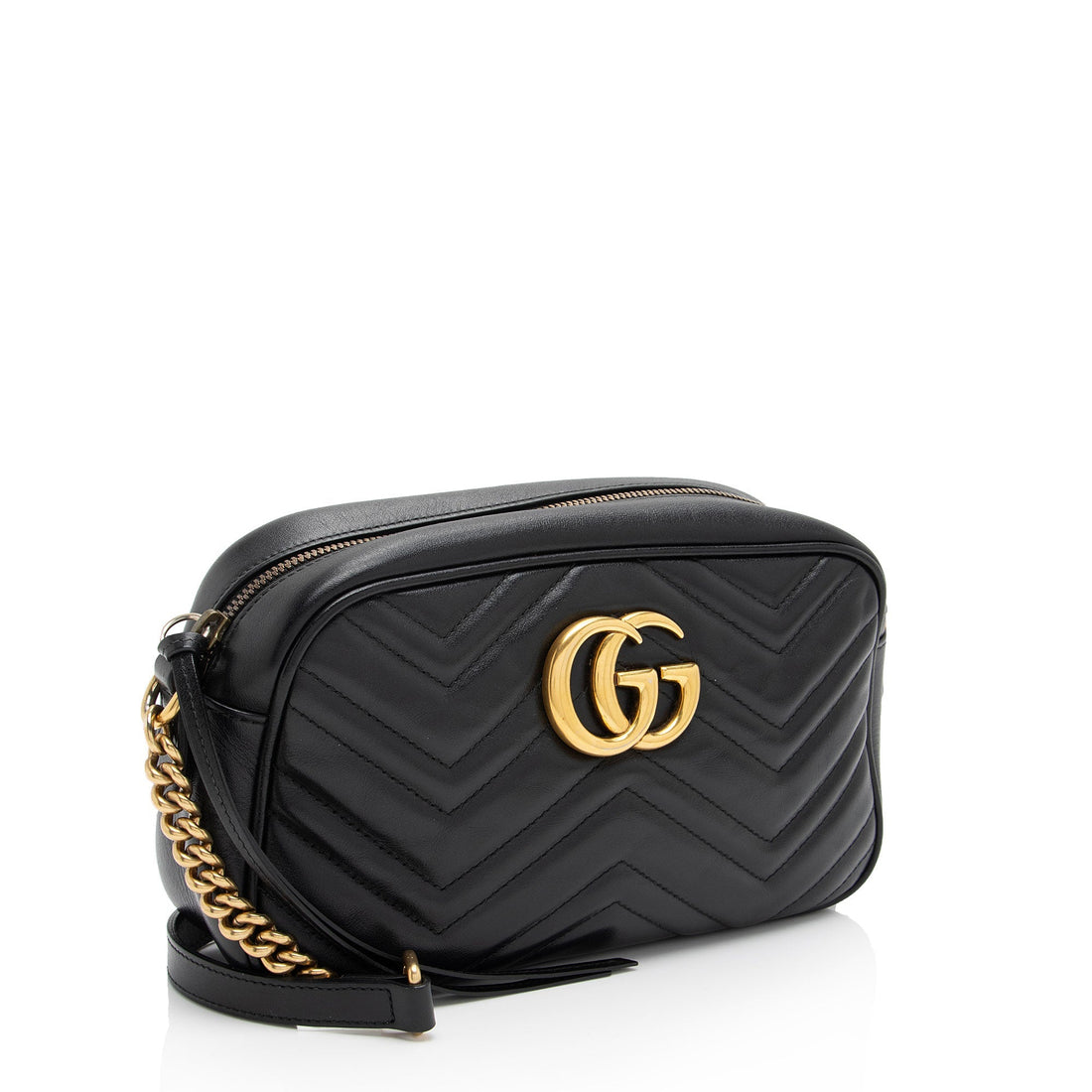 Gucci Matelasse Leather GG Marmont Small Shoulder Bag (SHF-RkEnxD)