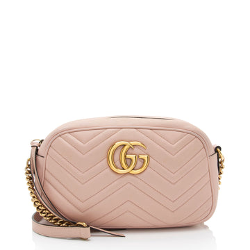 Gucci Matelasse Leather GG Marmont Small Shoulder Bag (SHF-2jUw44)