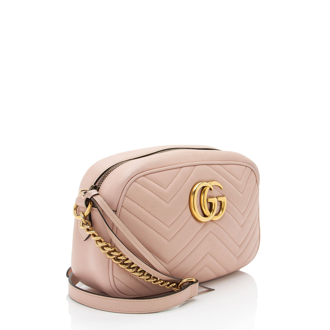 Gucci Matelasse Leather GG Marmont Small Shoulder Bag (SHF-2jUw44)