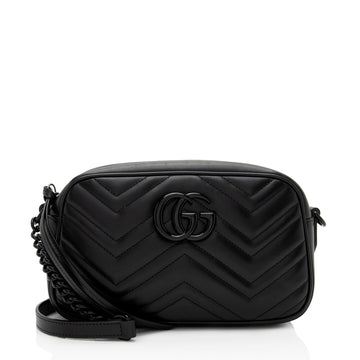Gucci Matelasse Leather GG Marmont Small Shoulder Bag (SHF-sIFM1C)