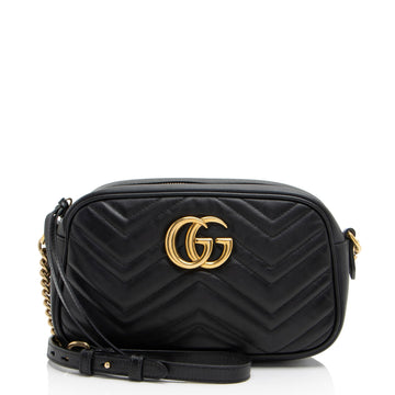Gucci Matelasse Leather GG Marmont Small Shoulder Bag (SHF-nKiLSY)