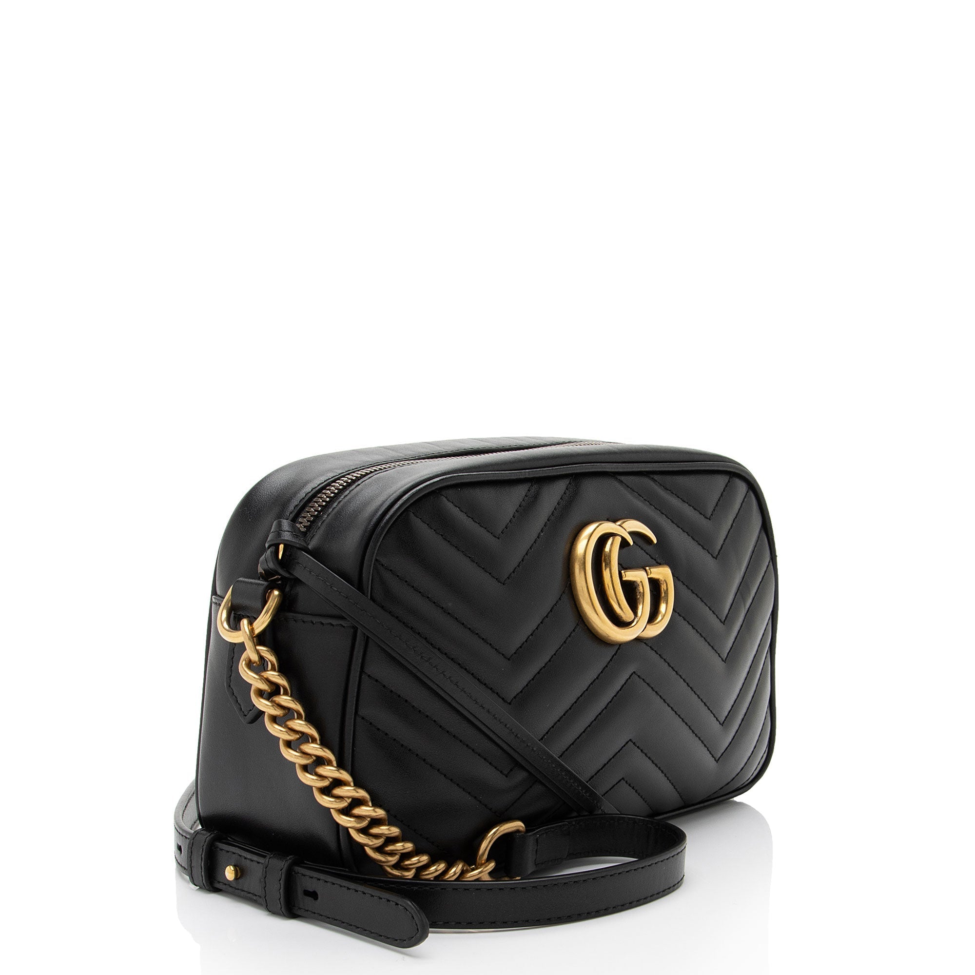 Gucci Matelasse Leather GG Marmont Small Shoulder Bag