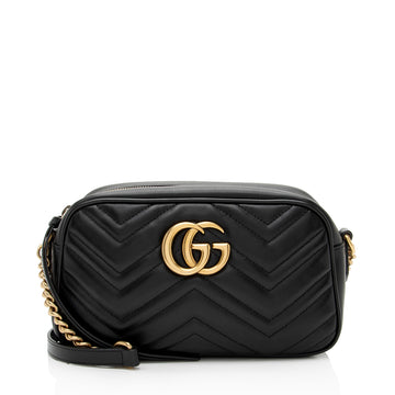 Gucci Matelasse Leather GG Marmont Small Shoulder Bag