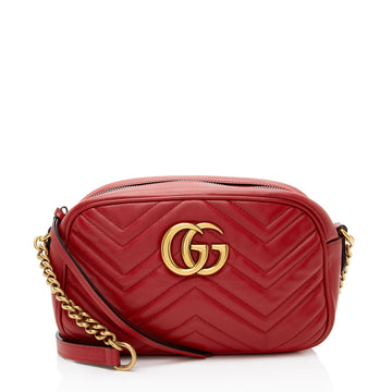 Gucci Matelasse Leather GG Marmont Small Shoulder Bag