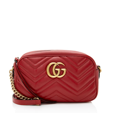 Gucci Matelasse Leather GG Marmont Small Shoulder Bag