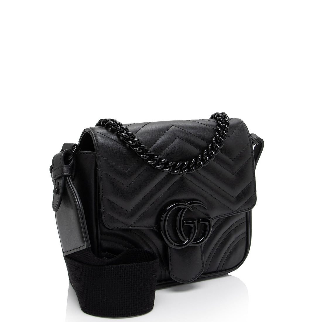 Gucci Matelasse Leather GG Marmont Square Shoulder Bag (SHF-43SCt3)