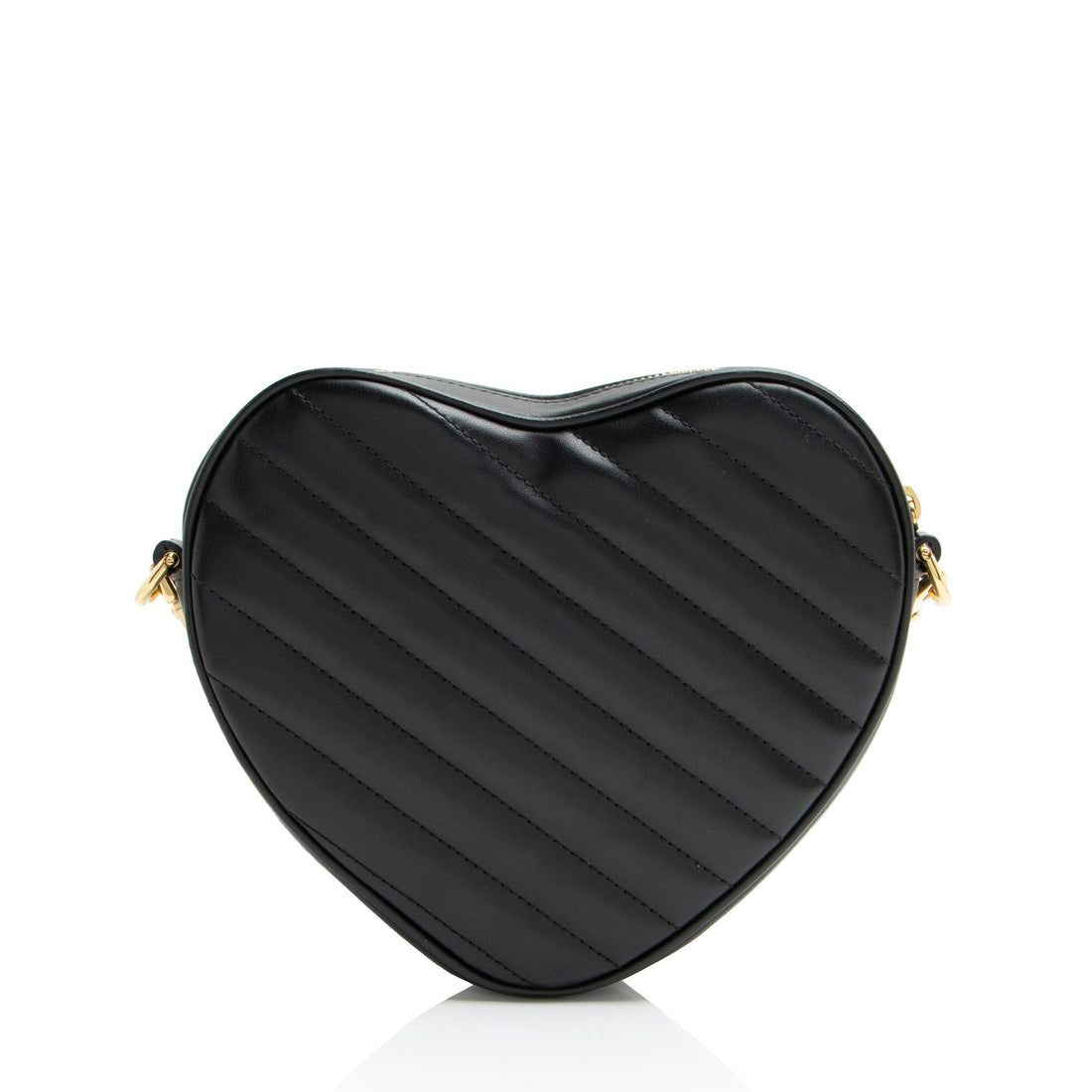 Gucci Matelasse Leather Interlocking G Heart Mini Shoulder Bag