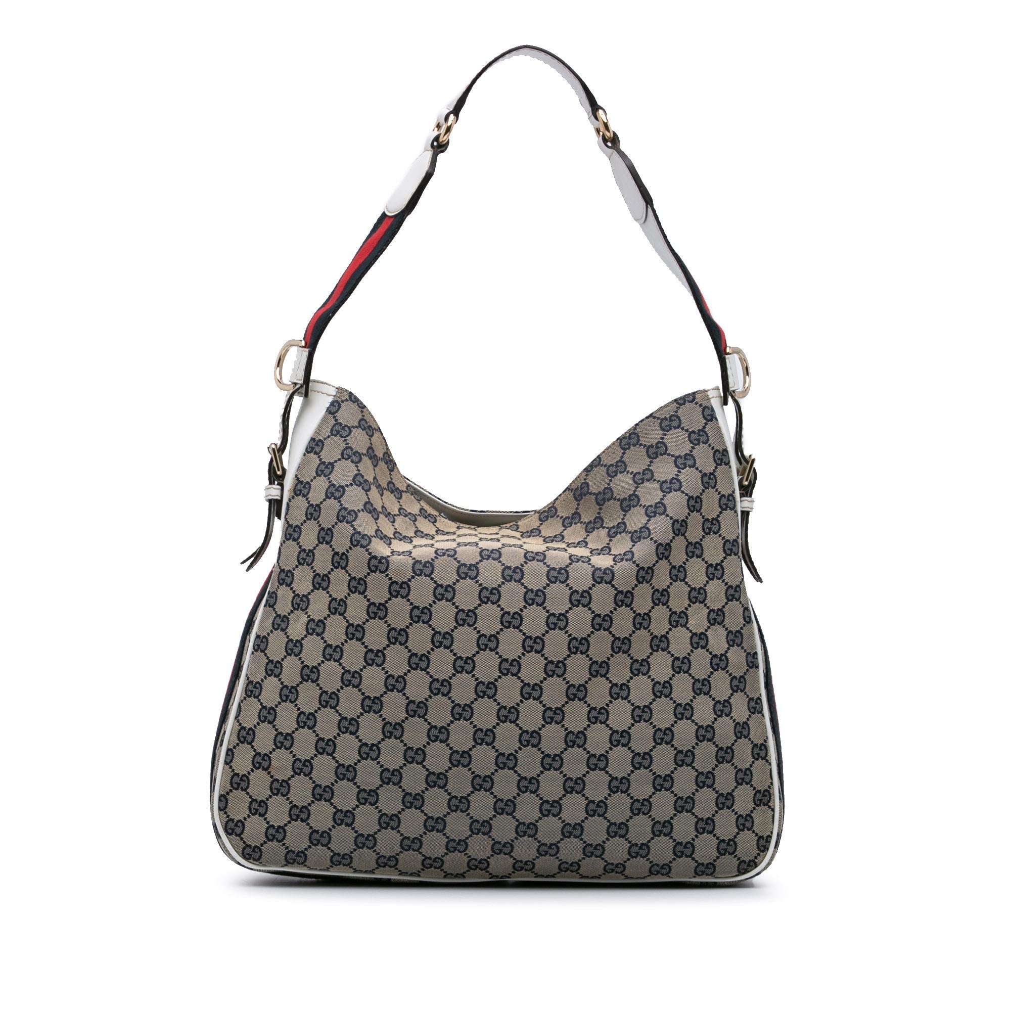 Gucci Medium GG Canvas Web Heritage Shoulder Bag