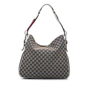 Gucci Medium GG Canvas Web Heritage Shoulder Bag