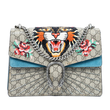 Gucci Medium GG Supreme Angry Cat Dionysus Shoulder Bag (SHG-4rmSJT)