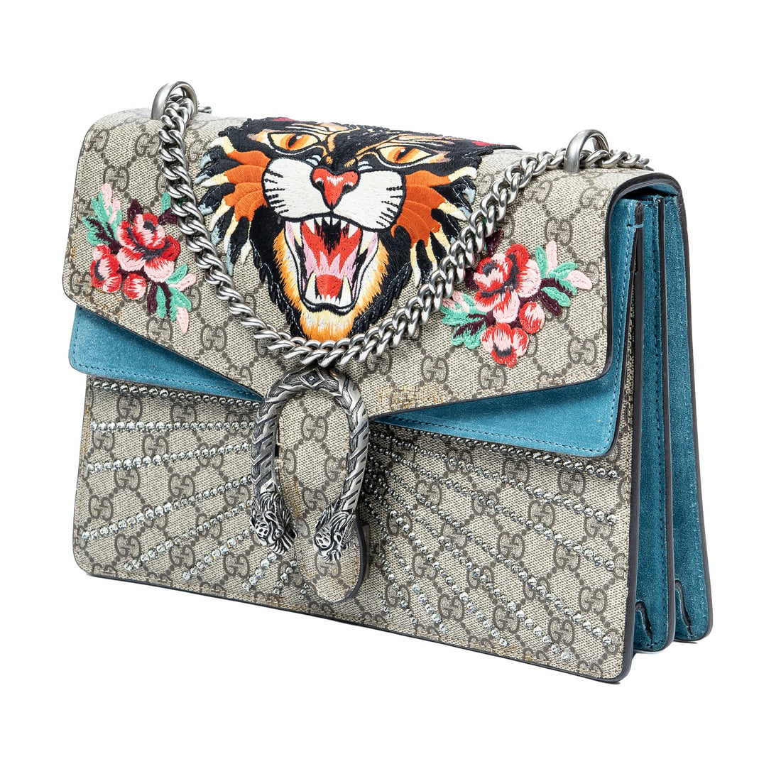 Gucci Medium GG Supreme Angry Cat Dionysus Shoulder Bag (SHG-4rmSJT)