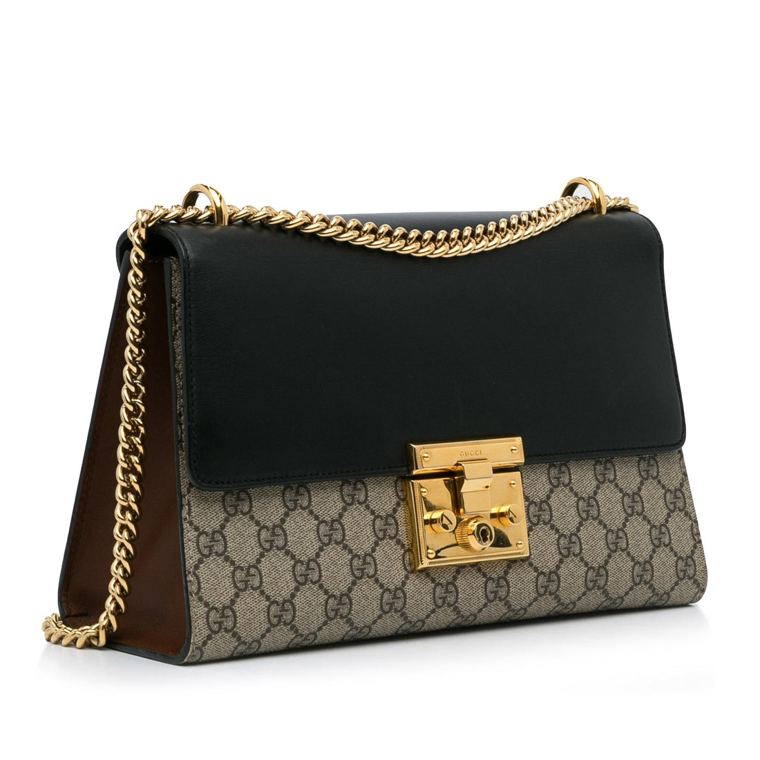 Gucci Medium GG Supreme Padlock Shoulder Bag (SHG-KEUkjB)