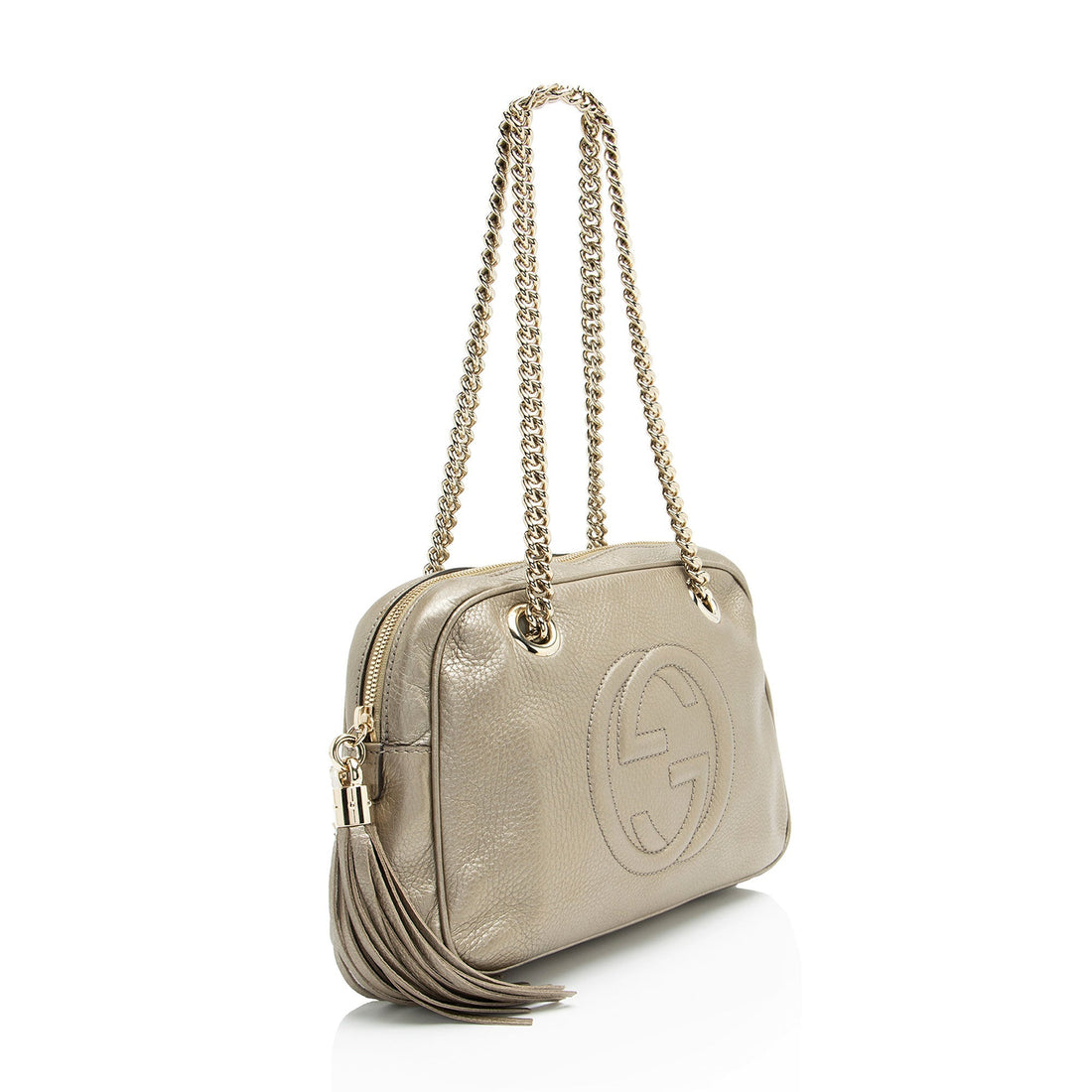 Gucci Metallic Leather Soho Chain Shoulder Bag