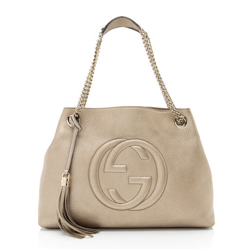 Gucci Metallic Leather Soho Medium Shoulder Bag (SHF-WsyCup)