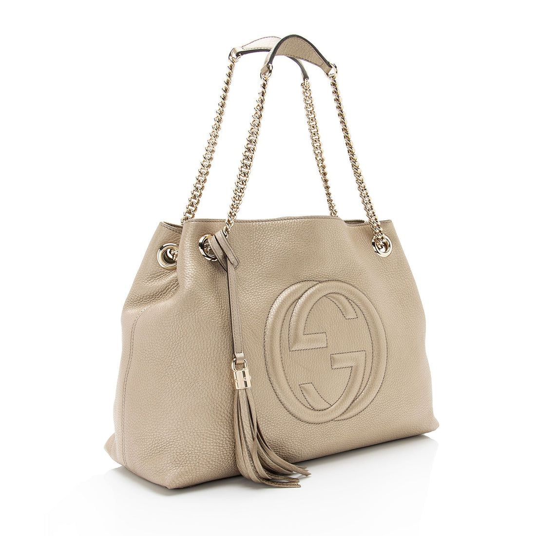 Gucci Metallic Leather Soho Medium Shoulder Bag (SHF-WsyCup)