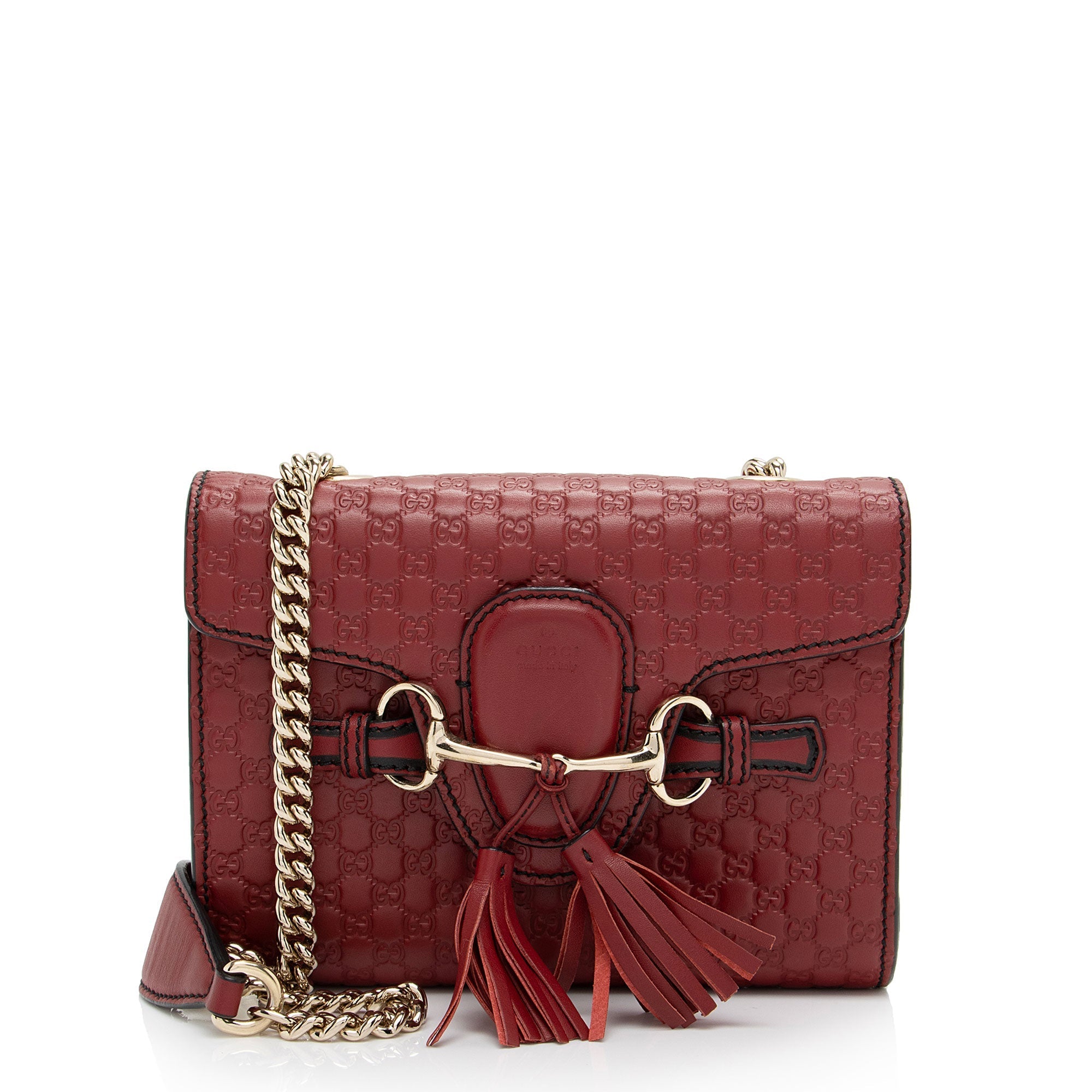 Gucci Microguccissima Leather Emily Mini Shoulder Bag (SHF-OuTAcx)
