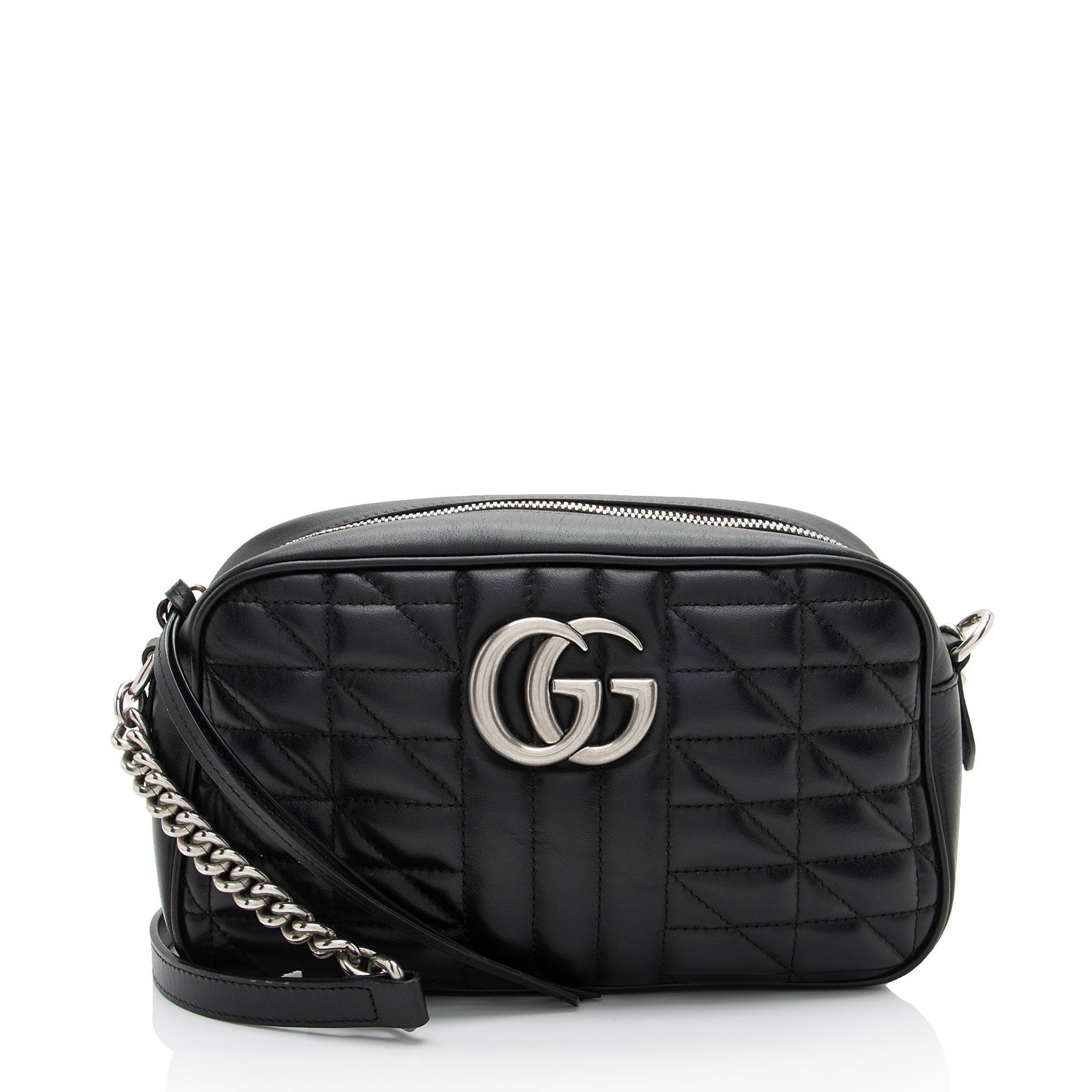 Gucci Mixed Matelasse Leather GG Marmont Aria Small Shoulder Bag (SHF-9Mi1xp)