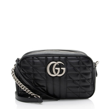 Gucci Mixed Matelasse Leather GG Marmont Aria Small Shoulder Bag (SHF-9Mi1xp)