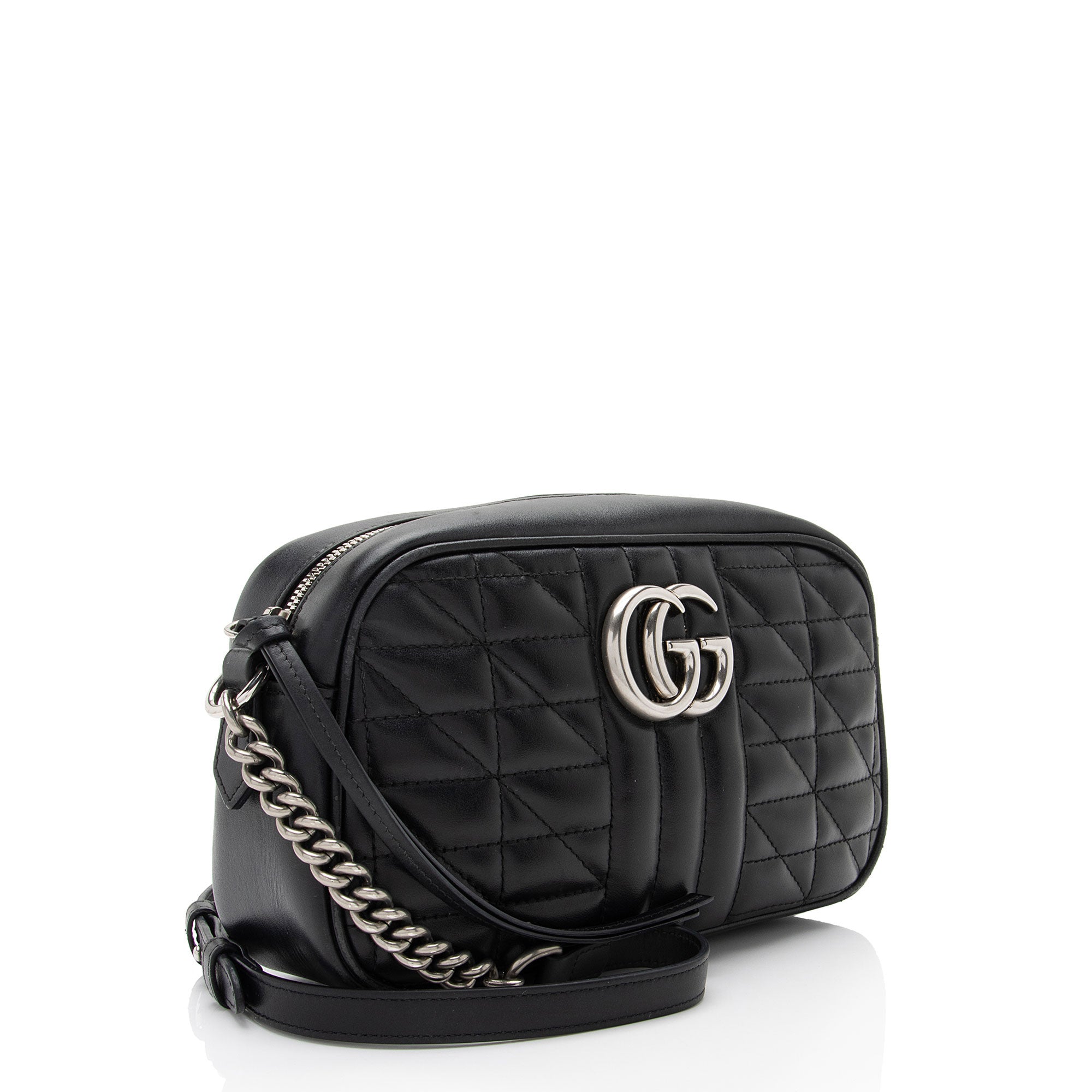 Gucci Mixed Matelasse Leather GG Marmont Aria Small Shoulder Bag