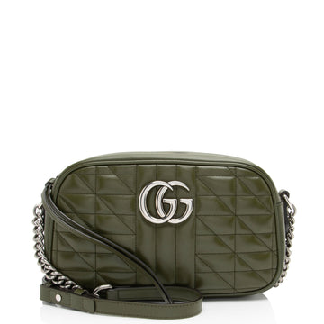 Gucci Mixed Matelasse Leather GG Marmont Aria Small Shoulder Bag