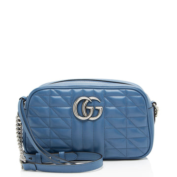 Gucci Mixed Matelasse Leather GG Marmont Aria Small Shoulder Bag