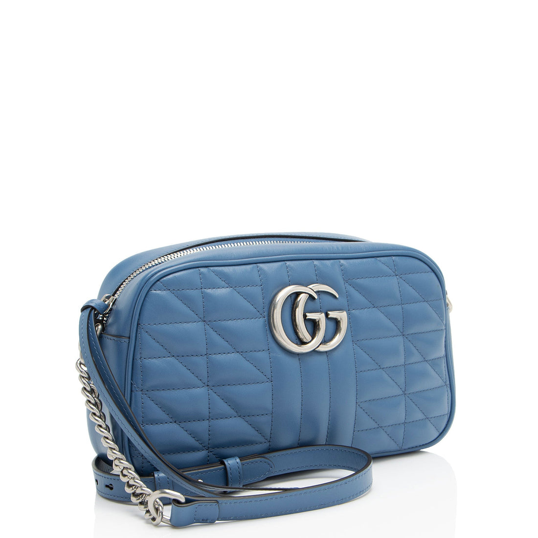 Gucci Mixed Matelasse Leather GG Marmont Aria Small Shoulder Bag