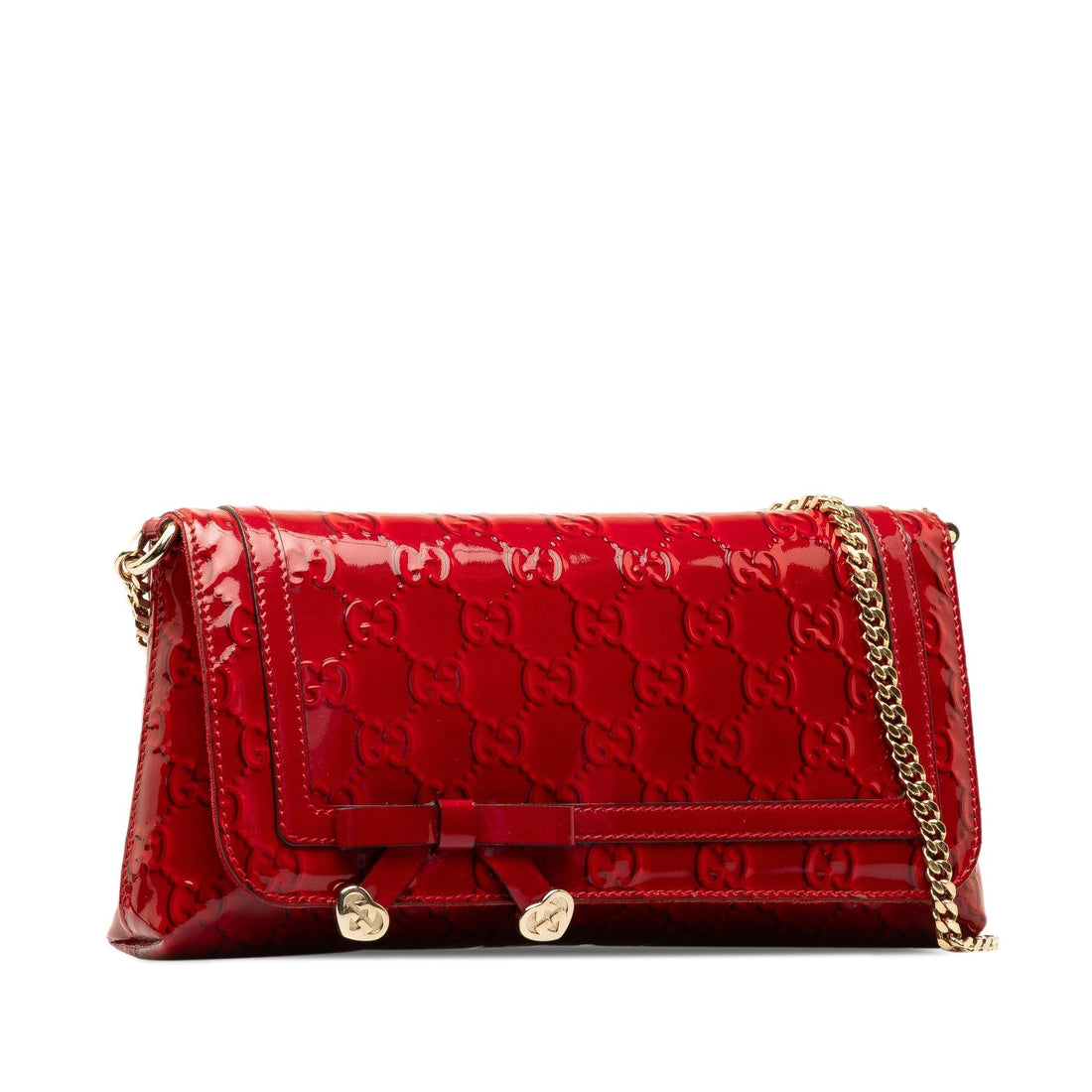 Gucci Patent Guccissima Mayfair Shoulder Bag (SHG-ksmz4h)