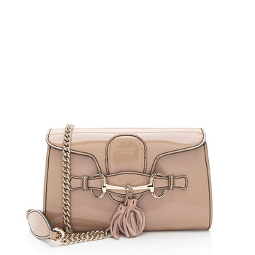 Gucci Patent Leather Emily Shoulder Bag (SHF-FaCHlt)