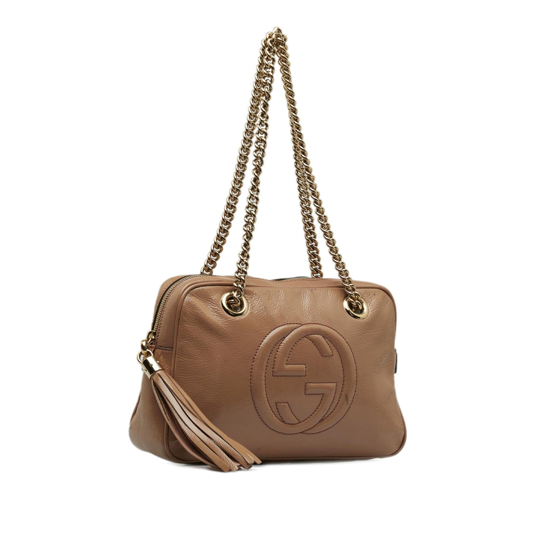 Gucci Patent Soho Chain Shoulder Bag (SHG-5O1EoQ)