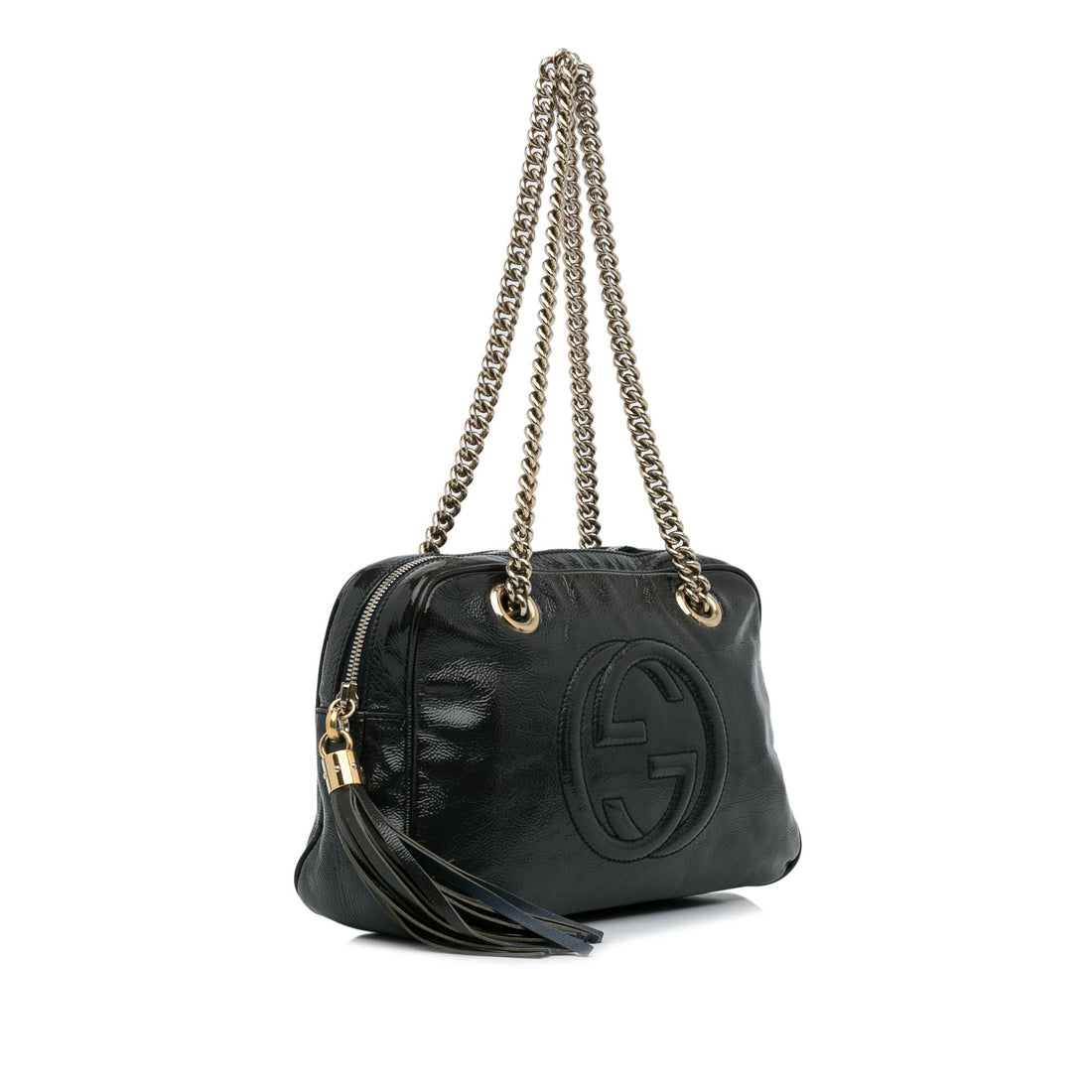 Gucci Patent Soho Chain Shoulder Bag (SHG-EHEZ8m)