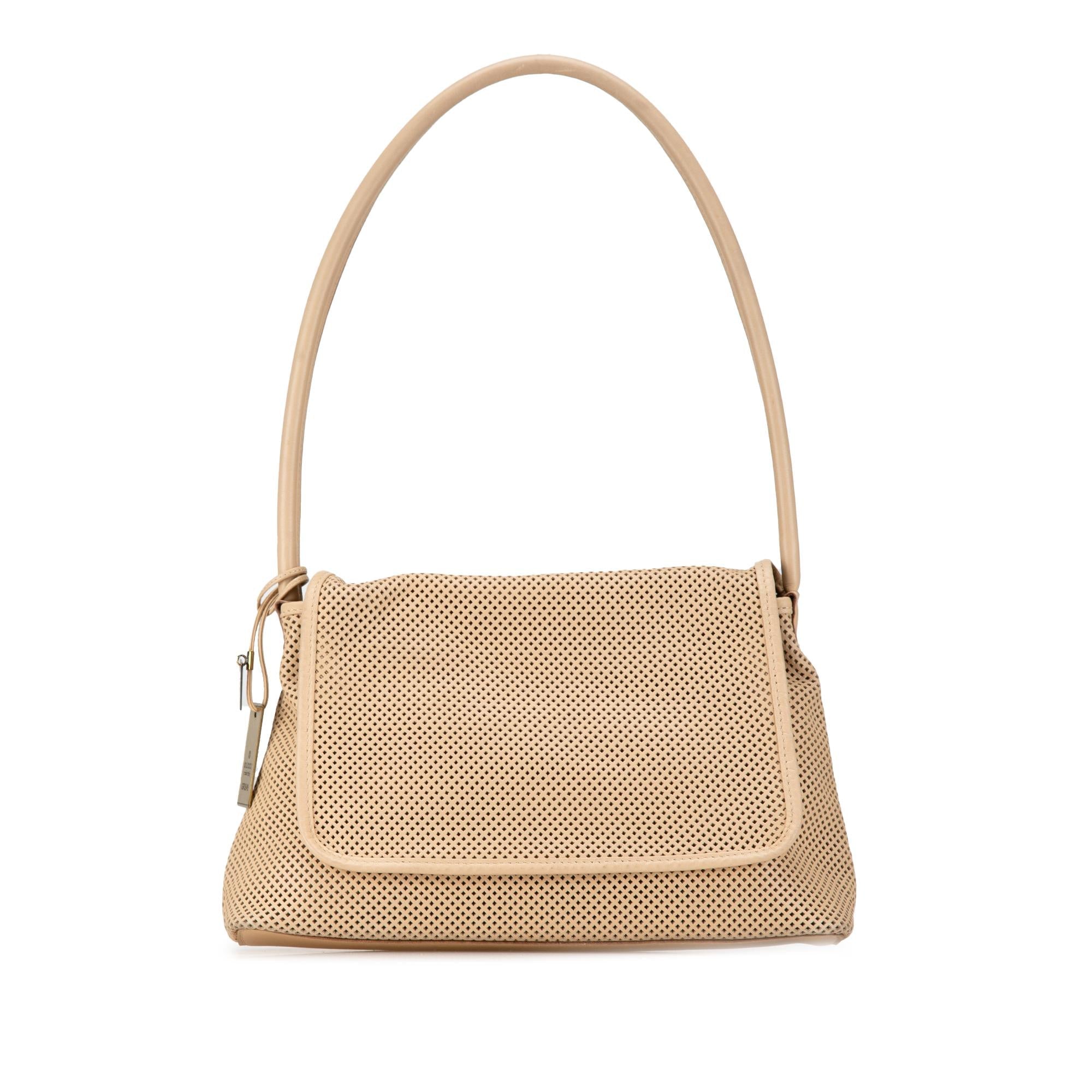 Gucci Perforated Leather Shoulder Bag (SHG-lPr0aq)