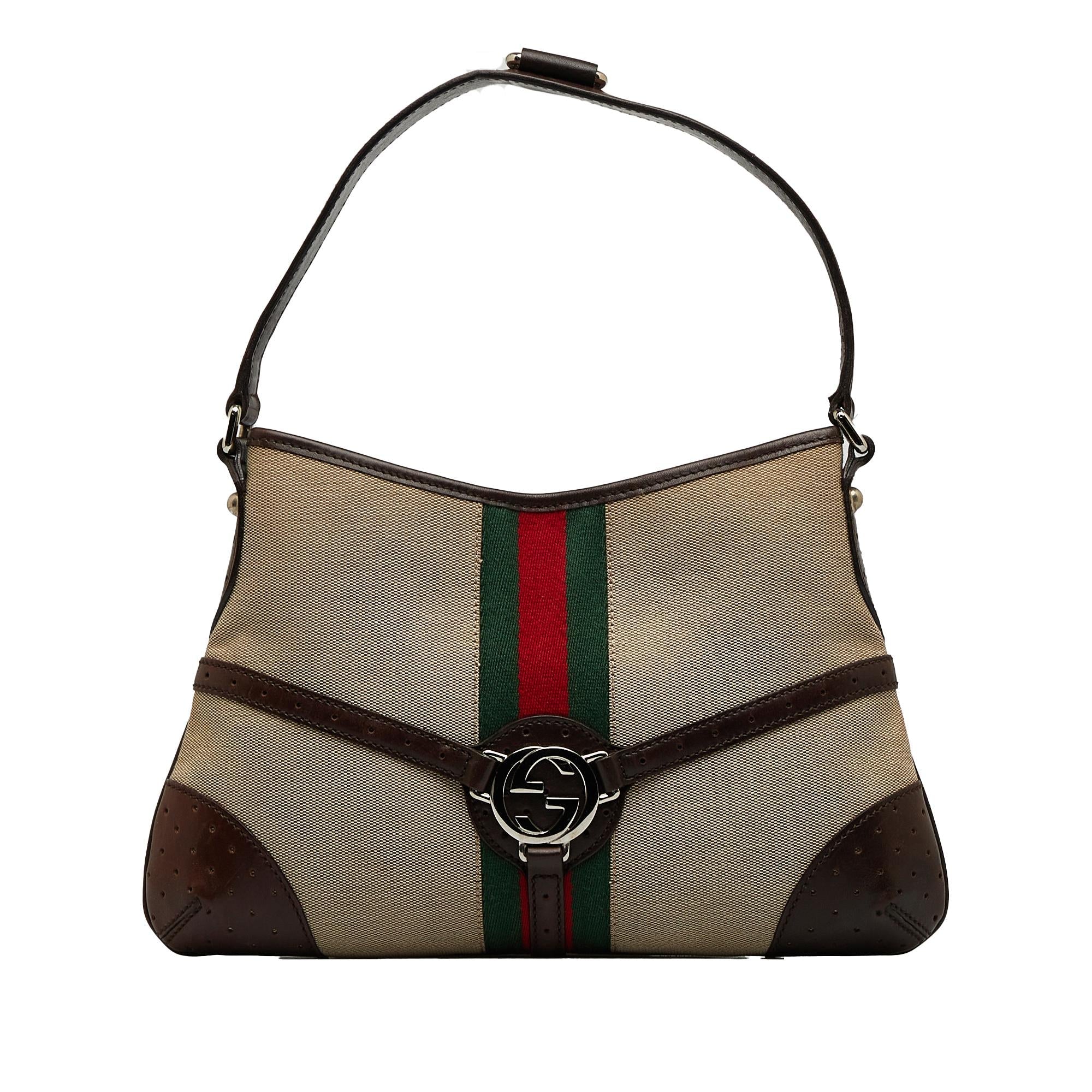 Gucci Reins Web Shoulder Bag (SHG-VjXKWU)