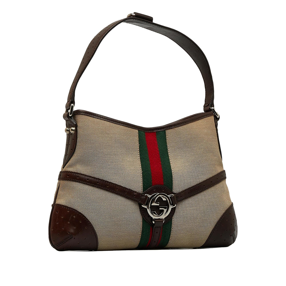 Gucci Reins Web Shoulder Bag (SHG-VjXKWU)